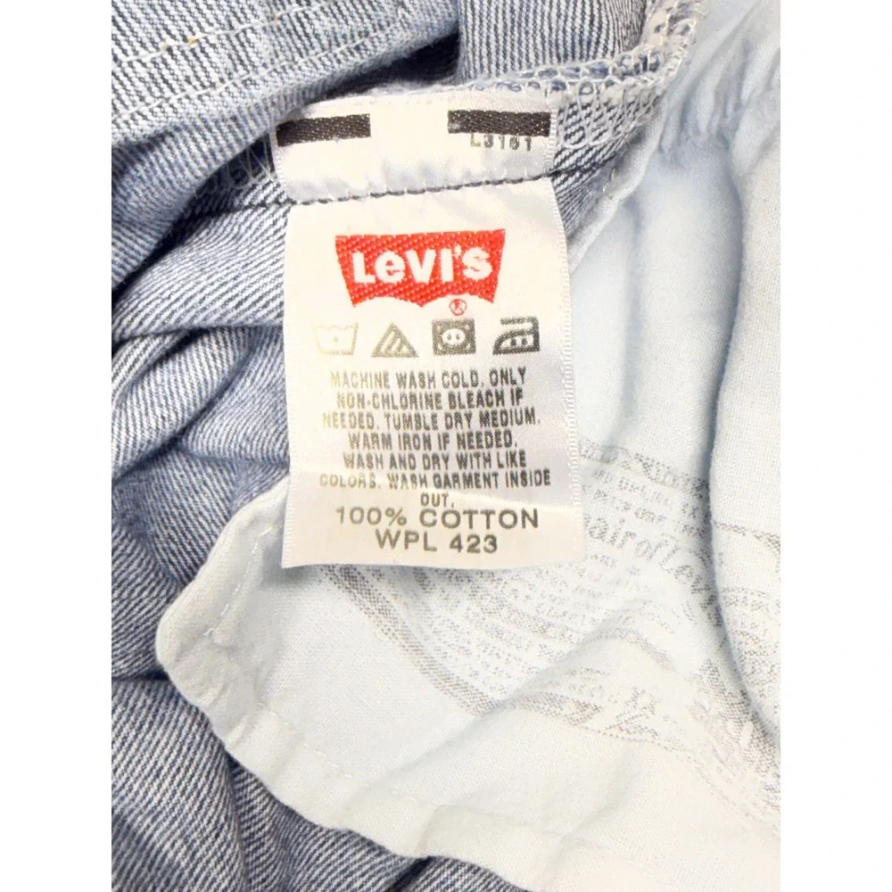 Levis 501 Original Fit Mens Jeans Medium Wash Blue Straight Leg Button Fly 34X34